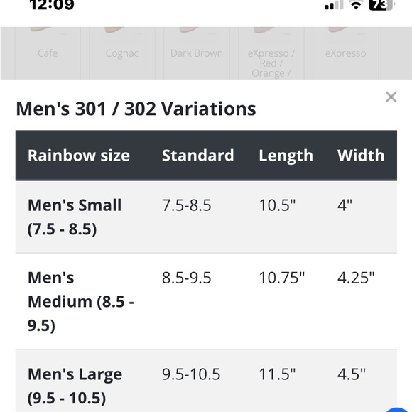 Mens Rainbow Sandel Sierra Brown Color, Size Large - Picture 8 of 8